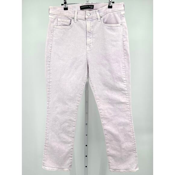 Veronica Beard Lavender Carly High‎ rise Kick Flare Jeans 32 - Picture 4 of 8
